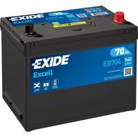 Автомобильный аккумулятор EXIDE Excell 6СТ-70Ah АзЕ ASIA 540A (EN) EB704