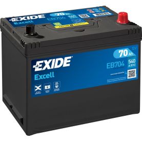 Автомобильный аккумулятор EXIDE Excell 6СТ-70Ah АзЕ ASIA 540A (EN) EB704