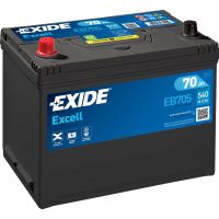 Автомобильный аккумулятор EXIDE Excell 6СТ-70Ah Аз ASIA 540A (EN) EB705