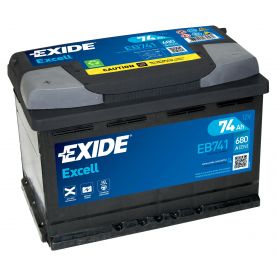 Автомобільний акумулятор EXIDE Excell 6СТ-74Ah Аз 680A (EN) EB741