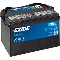 Автомобільний акумулятор EXIDE Excell 6СТ-75Ah Аз ASIA 770A (EN) EB758