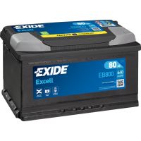 Автомобильный аккумулятор EXIDE Excell 6СТ-80Ah АзЕ 640A (EN) EB800