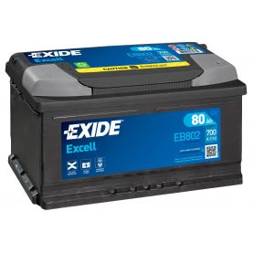 Автомобильный аккумулятор EXIDE Excell 6СТ-80Ah АзЕ 700A (EN) EB802