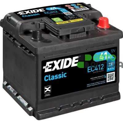 Автомобильный аккумулятор EXIDE Classic 6СТ-41Ah АзЕ 370A (EN) EC412