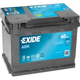 Автомобільний акумулятор EXIDE Start-Stop AGM 6СТ-60Ah АзЕ 680A (EN) EK600