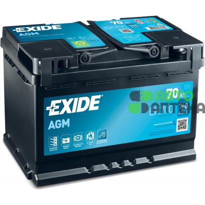 Автомобильный аккумулятор EXIDE Start-Stop AGM 6СТ-70Ah АзЕ 760A (EN) EK700