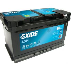 Автомобильный аккумулятор EXIDE Start-Stop AGM 6СТ-80Ah АзЕ 800A (EN) EK800