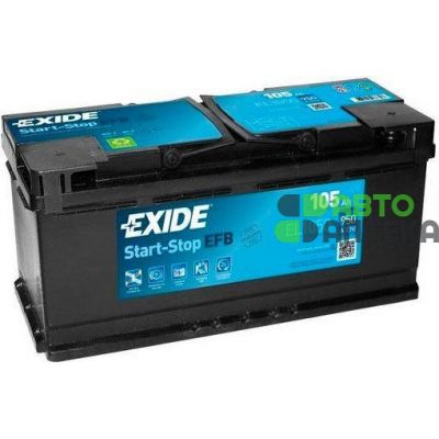 Автомобильный аккумулятор EXIDE Start-Stop EFB 6СТ-105Ah АзЕ 950A (EN) EL1050