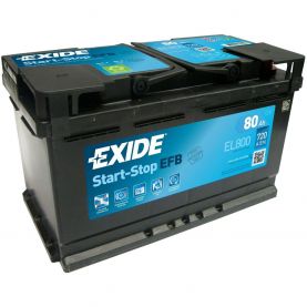 Автомобильный аккумулятор EXIDE Start-Stop EFB 6СТ-80Ah АзЕ 720A (EN) EL800