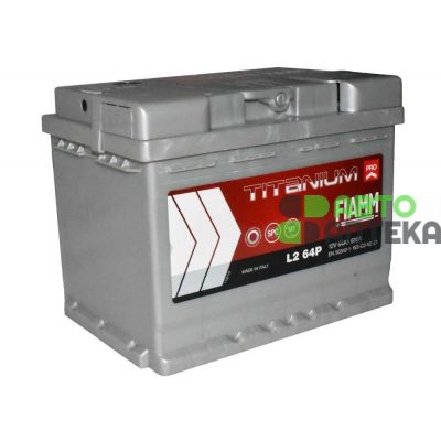 Автомобільний акумулятор FIAMM Titanium Pro 6СТ-64Ah АзЕ 610A (EN) 7905150