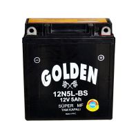 Аккумулятор мото GOLDEN 12V, 5Ah MF (12N5L-BS)