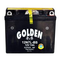 Аккумулятор мото GOLDEN 12V, 7Ah MF (12N7L-BS)