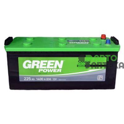 Автомобільний акумулятор GREEN POWER 6СТ-225Ah АзЕ 1400A (EN)