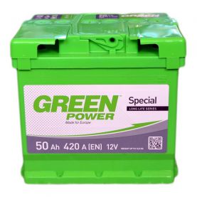 Автомобильный аккумулятор GREEN POWER 6СТ-50Ah Аз 420A (EN)