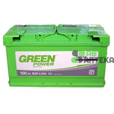 Автомобильный аккумулятор GREEN POWER 6СТ-100Ah АзЕ 840A (EN)
