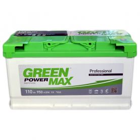 Автомобильный аккумулятор GREEN POWER MAX 6СТ-110Ah АзЕ 950A (EN)