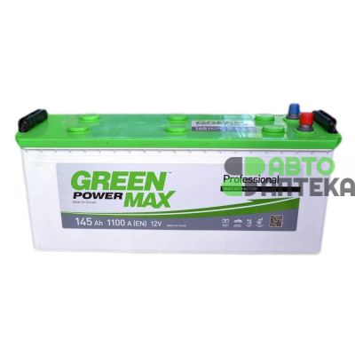 Автомобильный аккумулятор GREEN POWER MAX 6СТ-145Ah Аз 1100A (EN)