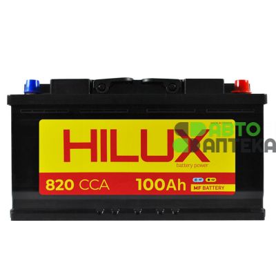 Автомобільний акумулятор HILUX Black (L5) 100Ah 820A R+