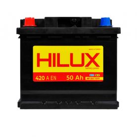 Автомобільний акумулятор HILUX Black 6СТ-50Ah Аз 420A hlx002