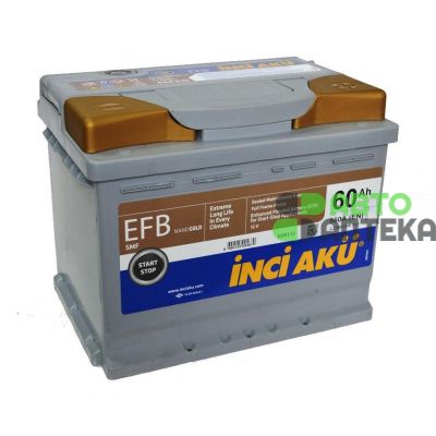 Автомобільний акумулятор INCI AKU EFB 6СТ-60Ah АзЕ 560A (EN) L2060056013