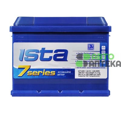 Автомобильный аккумулятор ISTA 7 Series (L2) 60Ah 600A R+ 560602124912