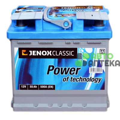 Автомобильный аккумулятор JENOX Classic 6СТ-55Ah АзЕ 510A (EN) R050612AC