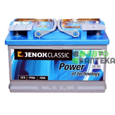 Автомобильный аккумулятор JENOX Classic 6СТ-77Ah АзЕ 720A (EN) R074624AC