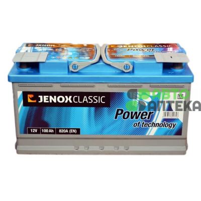 Автомобильный аккумулятор JENOX Classic 6СТ-100Ah АзЕ 820A (EN) R092636AC