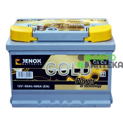 Автомобильный аккумулятор JENOX Gold 6СТ-60Ah АзЕ 600A (EN) R056622ZN