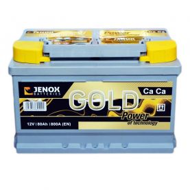 Автомобильный аккумулятор JENOX Gold 6СТ-80Ah АзЕ 800A (EN) R077624ZN
