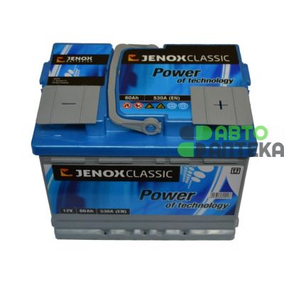 Автомобільний акумулятор JENOX Classic 6СТ-60Ah АзЕ 530A (EN) R055614AC
