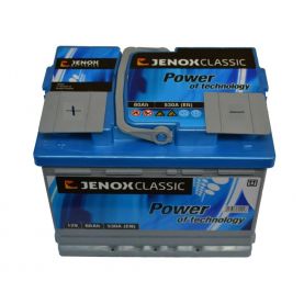Автомобильный аккумулятор JENOX Classic 6СТ-60Ah Аз 530A (EN) R055615AC
