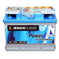 Автомобільний акумулятор JENOX Classic 6СТ-62Ah АзЕ 540A (EN) R062622AC 2017