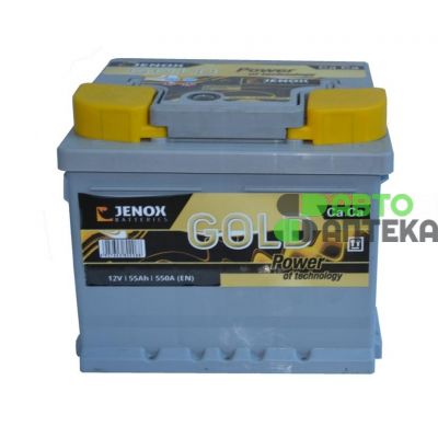 Автомобильный аккумулятор JENOX Gold 6СТ-55Ah АзЕ 550A (EN) R052620ZN 2017