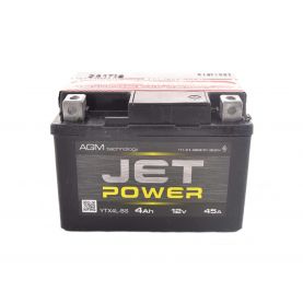Мото аккумулятор JET POWER AGM 4Ah YTX4L-BS