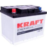 Автомобильный аккумулятор KRAFT 6СТ-60Ah Аз 640A (EN)