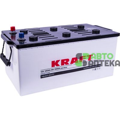 Автомобильный аккумулятор KRAFT 6СТ-230Ah Аз 1400A (EN)