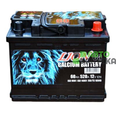 Автомобильный аккумулятор Lion 6СТ-60Ah АзЕ 520A (EN) R055614KN