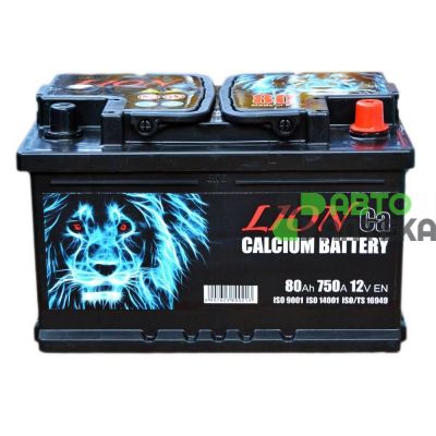 Автомобильный аккумулятор Lion 6СТ-80Ah АзЕ 750A (EN) R075624UN