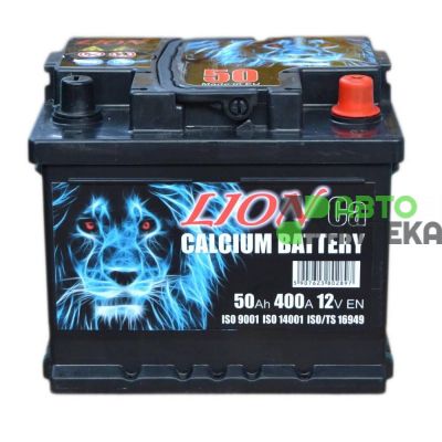Автомобильный аккумулятор Lion 6СТ-50Ah АзЕ 400A (EN) R045620KN
