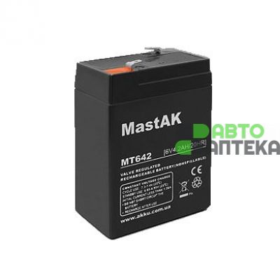 Аккумулятор тяговый MastAK AGM 4.2Ah 6V MT642
