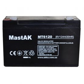 Аккумулятор тяговый MastAK AGM 12Ah 6V MT6120