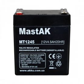 Аккумулятор тяговый MastAK AGM 4.5Ah 12V MT1245