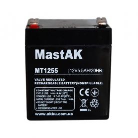 Аккумулятор тяговый MastAK AGM 5.5Ah 12V MT1255
