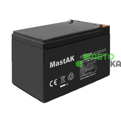 Аккумулятор тяговый MastAK AGM 12Ah 12V MT12120