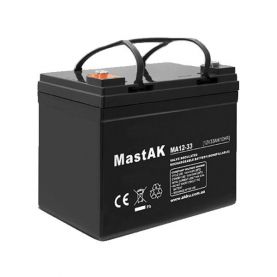 Акумулятор тяговий MastAK AGM 33Ah 12V MT12-33