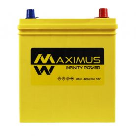 Автомобильный аккумулятор MAXIMUS Asia smf (NS40) 45Ah 420A R+ т. к. 5452719