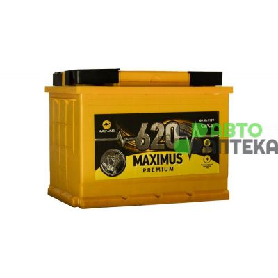 Автомобильный аккумулятор MAXIMUS Premium 6СТ-60Ah Аз 620A (EN) 560 76 02