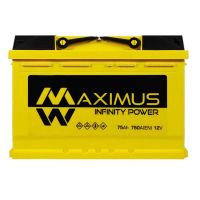 Автомобильный аккумулятор MAXIMUS MF (L3) 75Ah 750A R+ 5752259