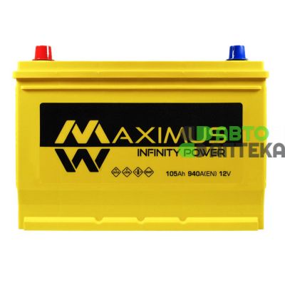 Автомобильный аккумулятор MAXIMUS Asia smf (N70) 105Ah 940A L+ 6002339